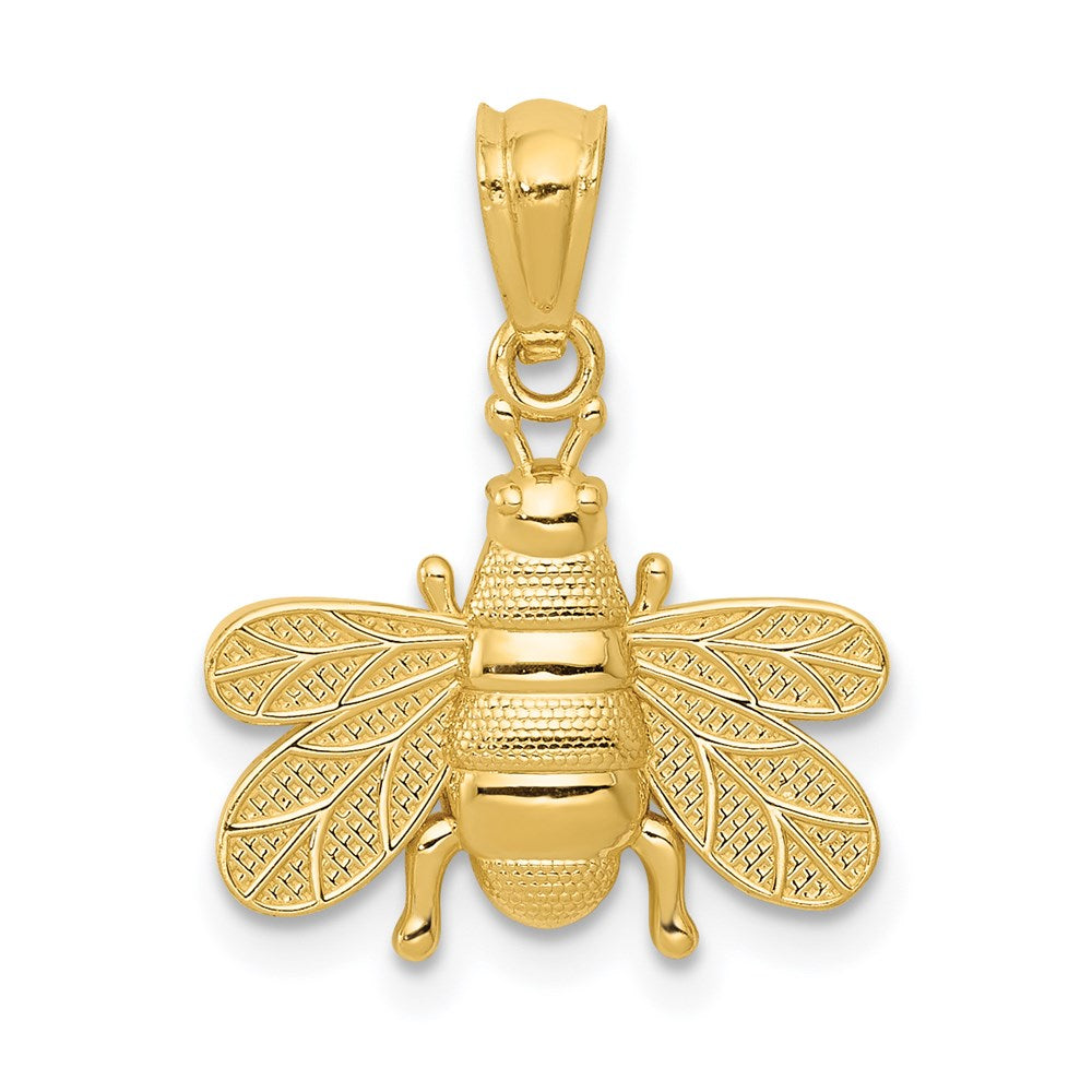 Casted;Polished;14k Yellow gold;Open back;Textured