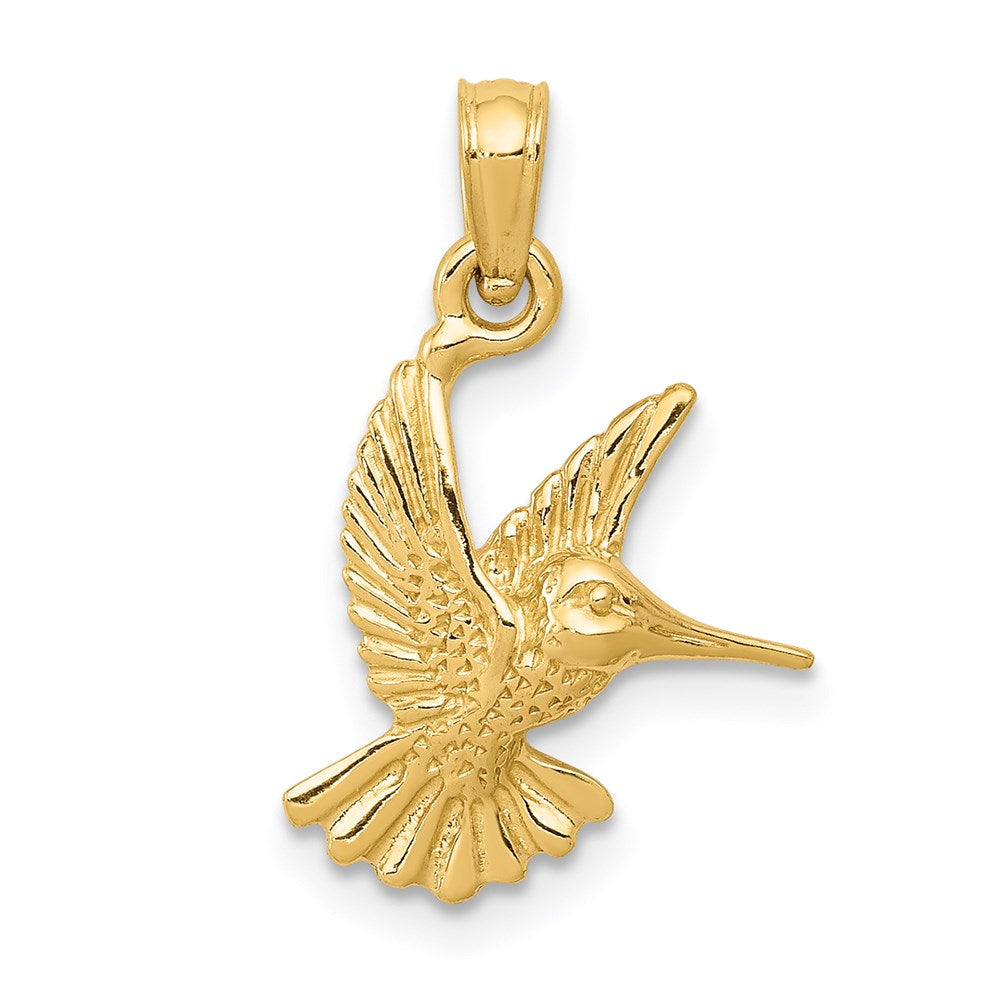 Casted;Polished;14k Yellow gold;Textured
