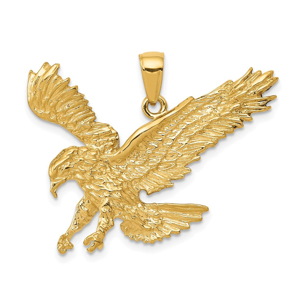 Polished;14k Yellow gold;Textured