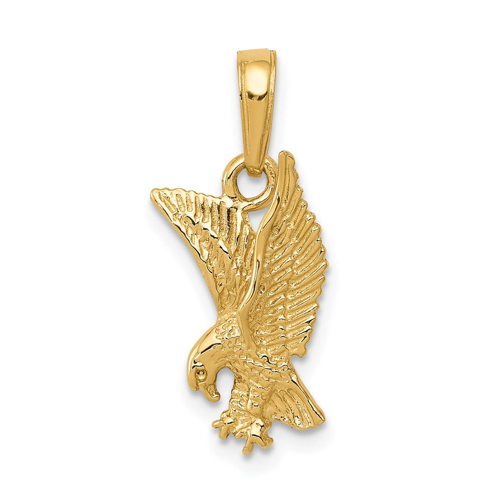 Casted;14k Yellow gold;Textured