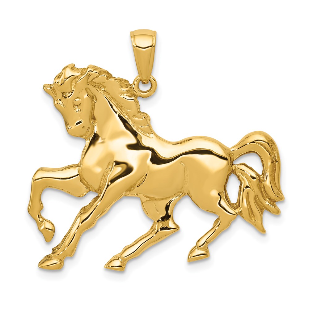 Casted;Polished;14k Yellow gold;Open back