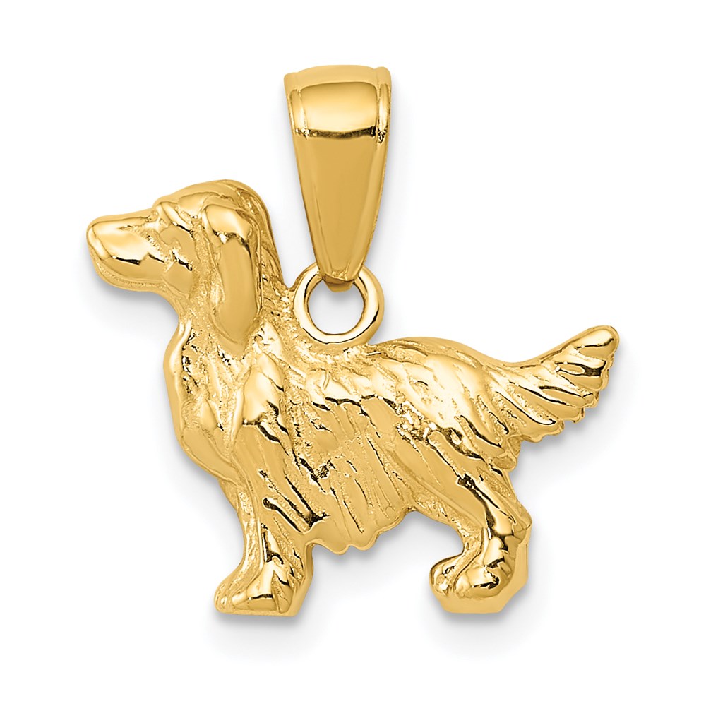 Solid;Polished;Die struck;14k Yellow gold;Open back;Textured