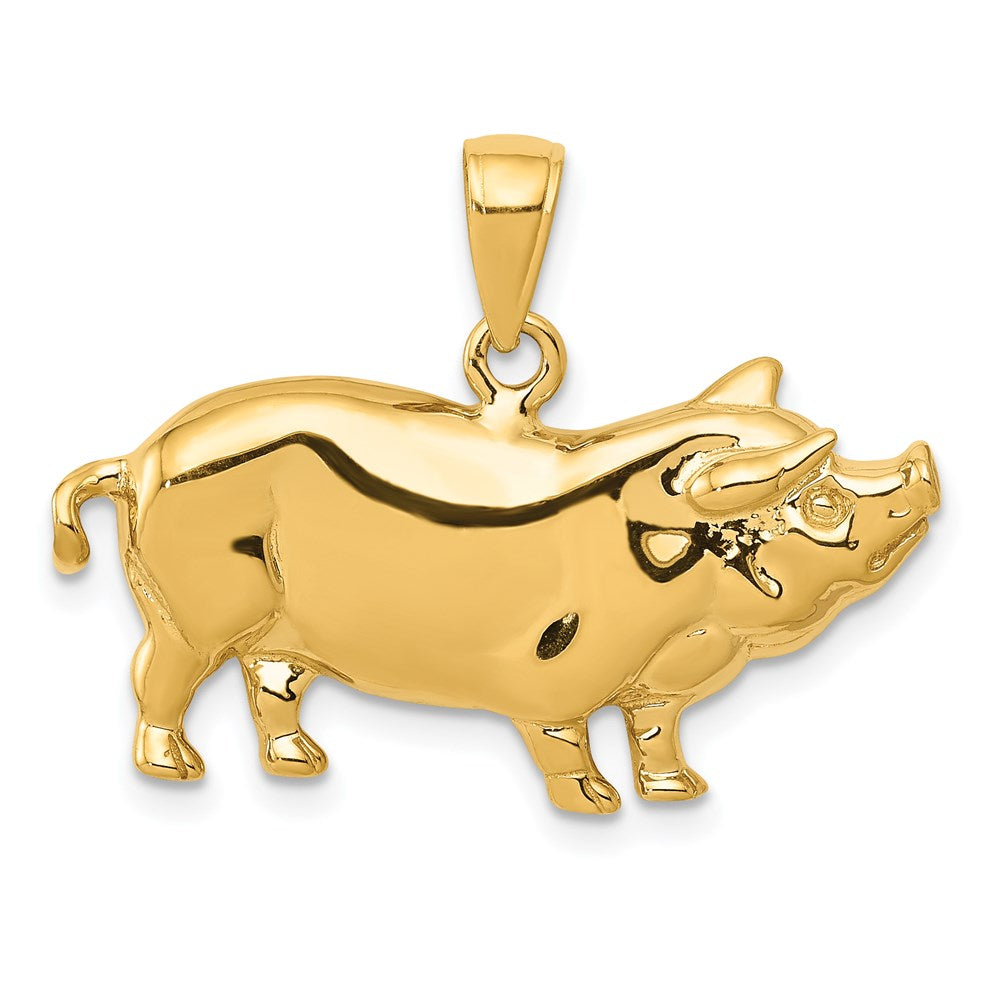 Solid;Casted;Polished;14k Yellow gold;Open back