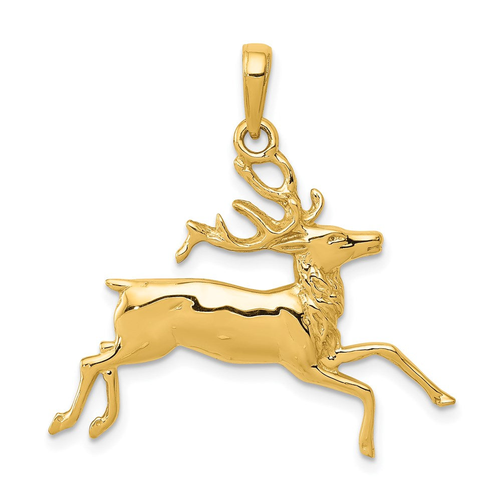 Solid;Casted;Polished;14k Yellow gold;Open back;Textured