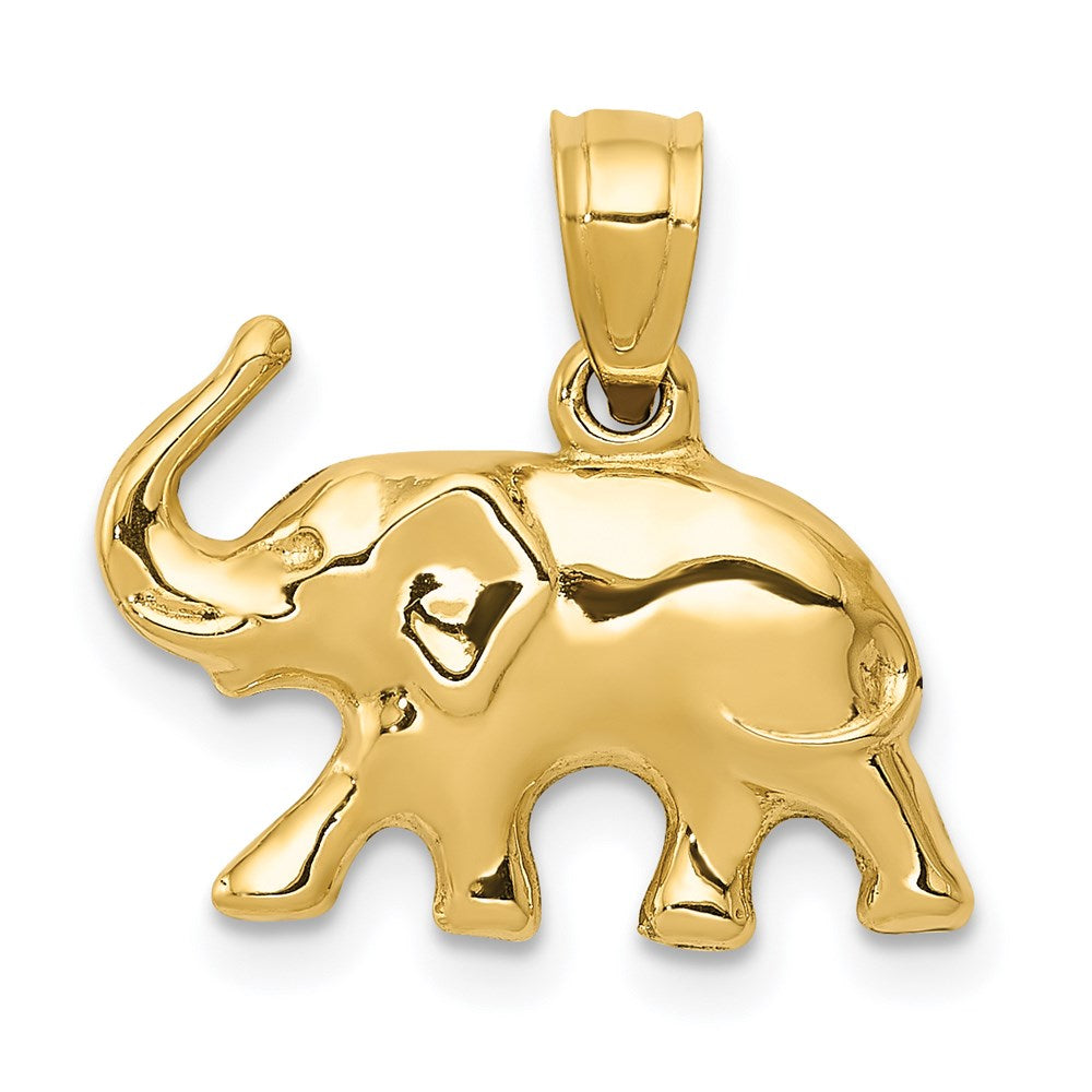 Polished;3-D;14k Yellow gold;Hollow