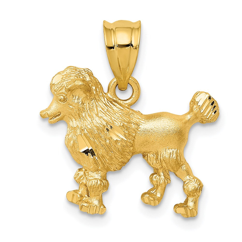 Solid;Casted;Diamond-cut;Satin;14k Yellow gold;Open back;Textured;Textured back