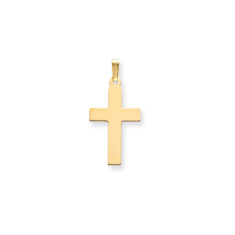 Solid;Polished;14k Yellow gold;Stamped;Engravable
