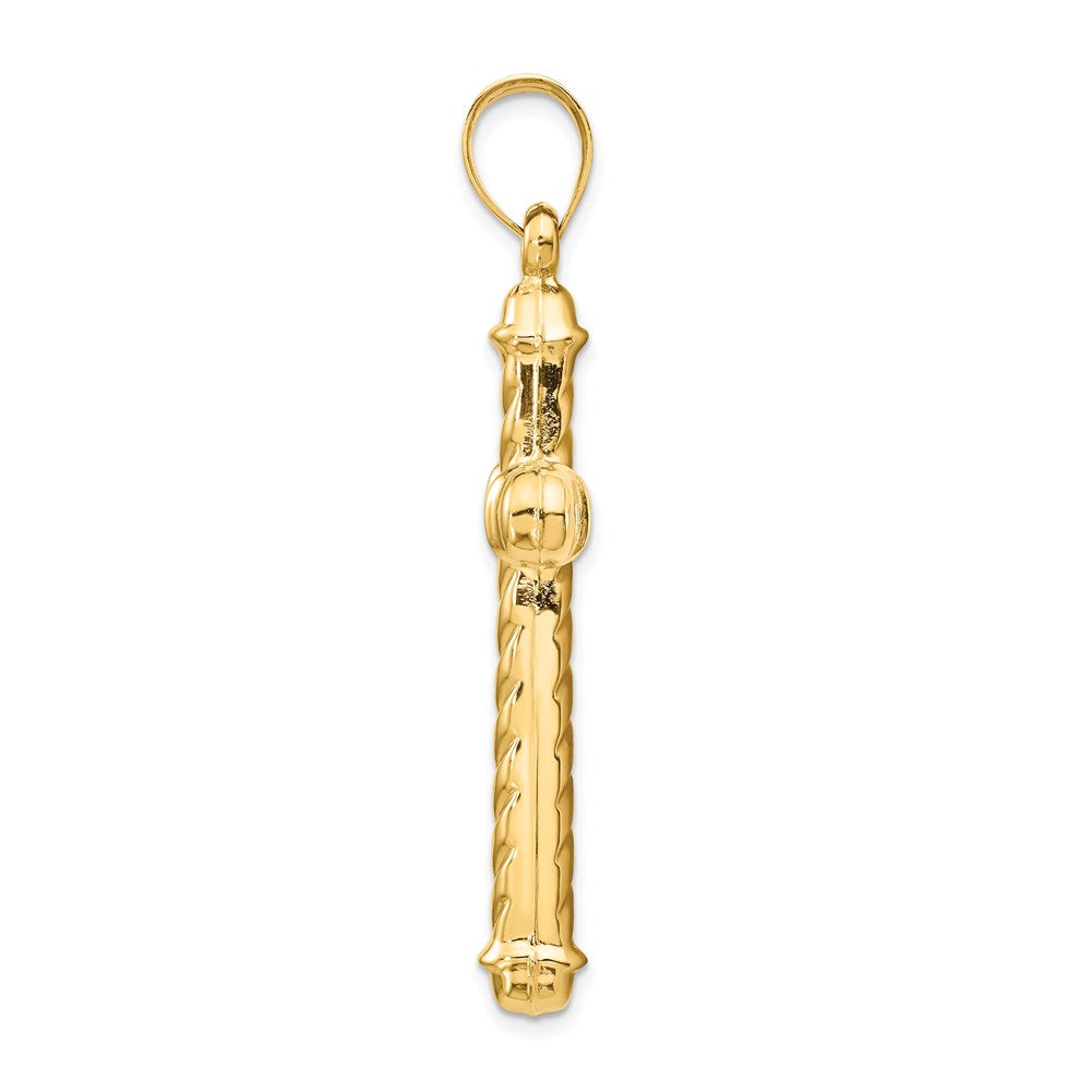 14k Hollow Cross Pendant