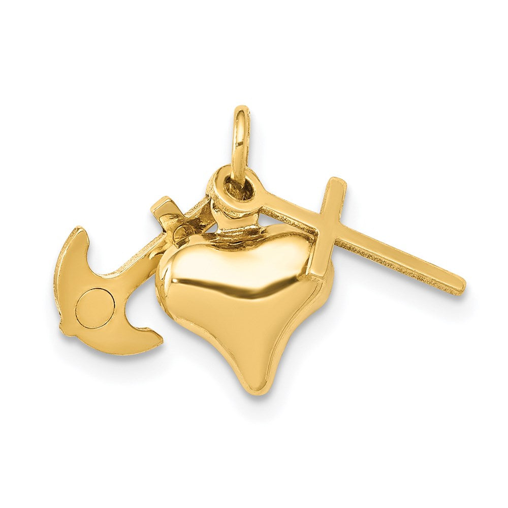 Polished;Die struck;14k Yellow gold;Hollow