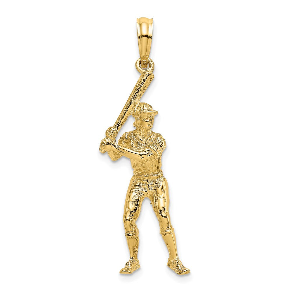 Solid;3-D;14k Yellow gold