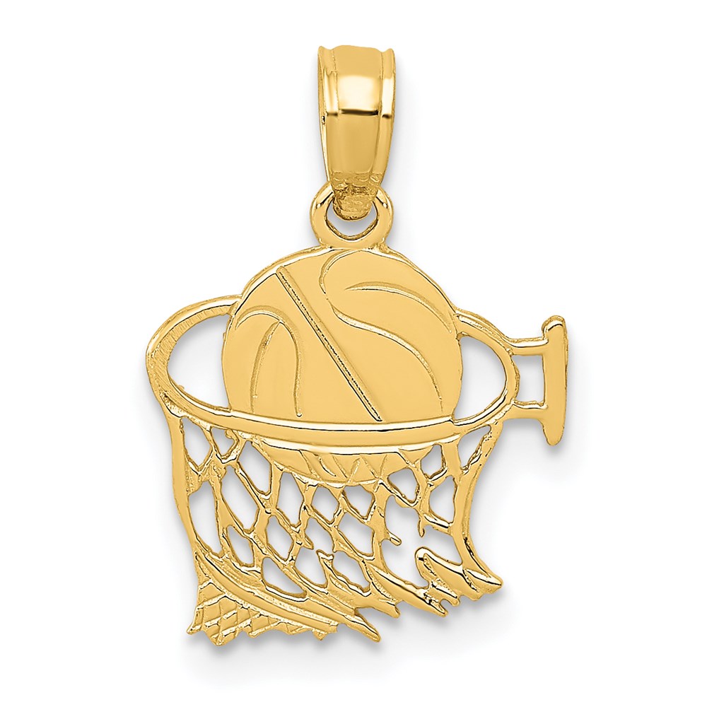 Polished;14k Yellow gold;Textured back
