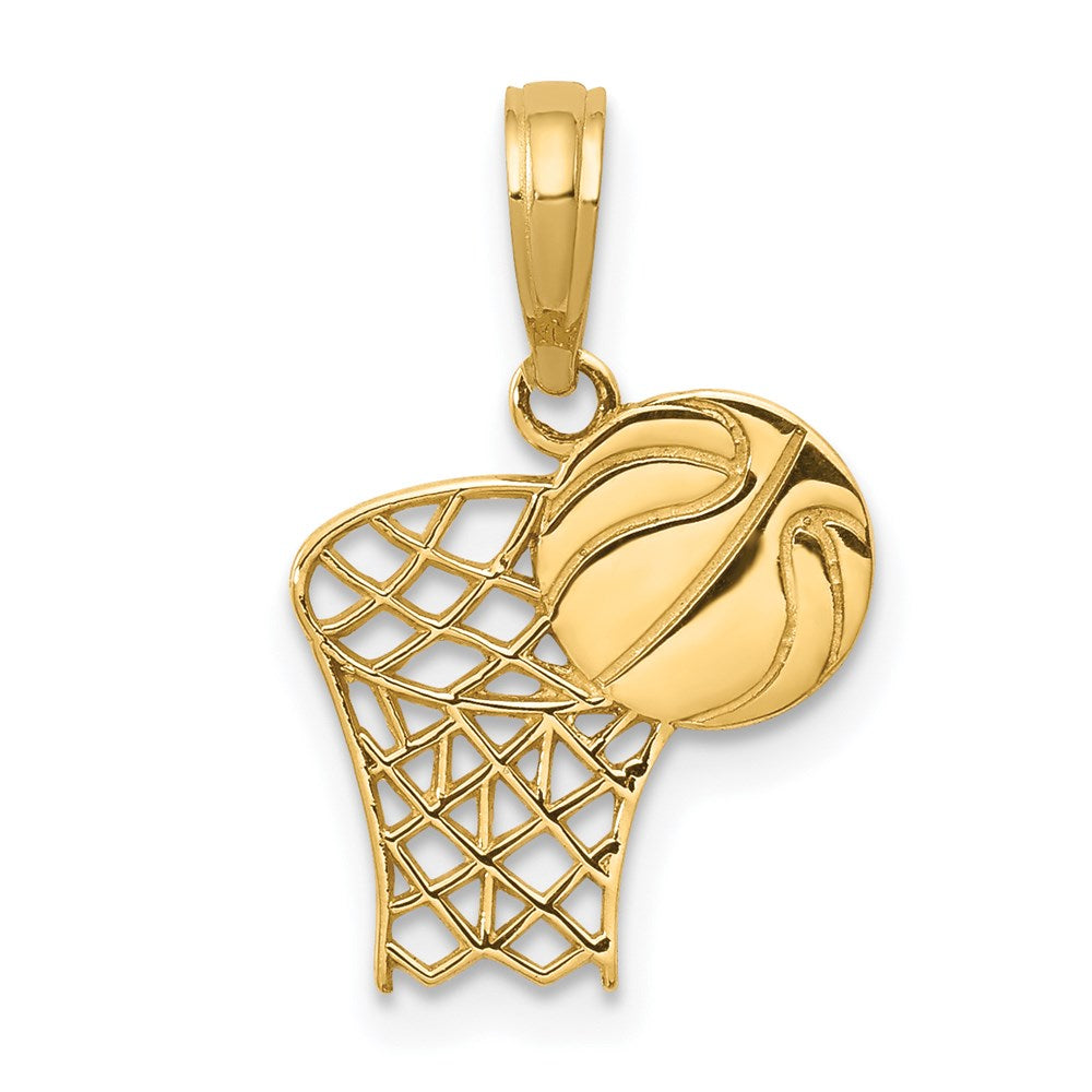 Polished;14k Yellow gold;Textured back