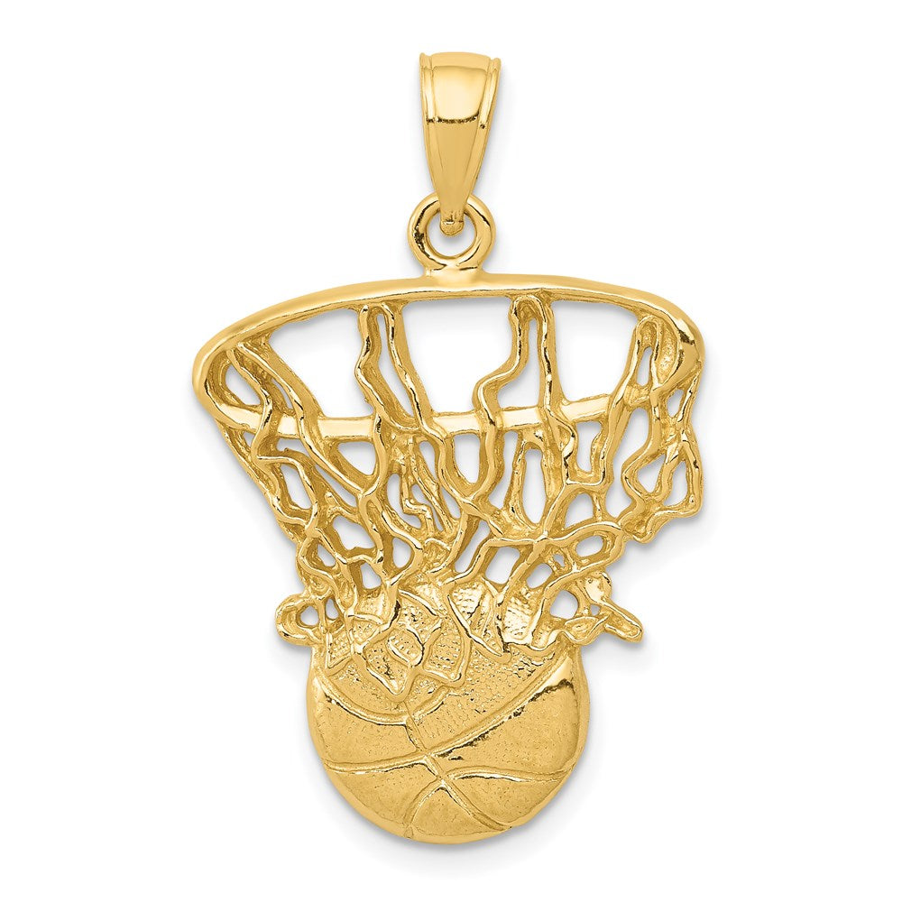Casted;14k Yellow gold;Open back