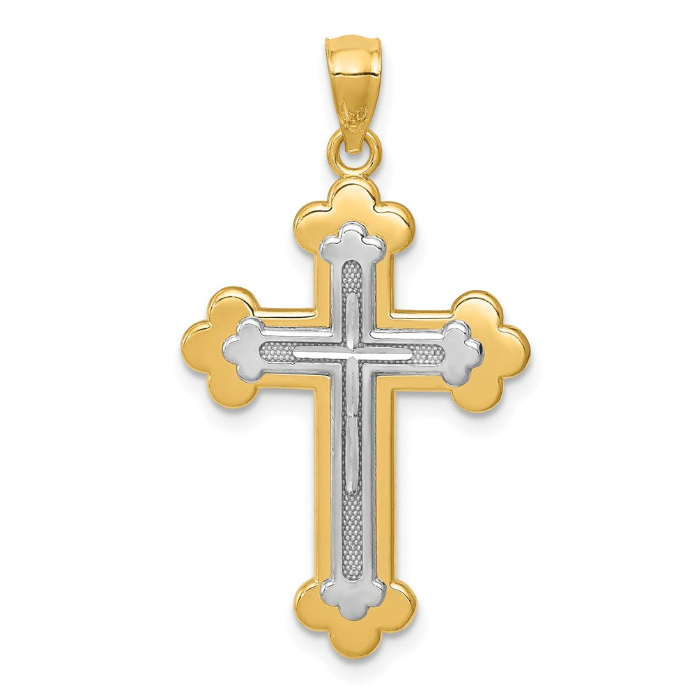 Solid;Polished;14K Two-tone;Open back;Textured;Textured back