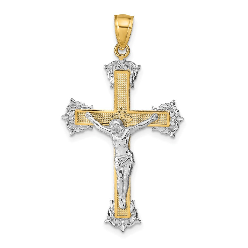 Polished;14K Two-tone;Textured