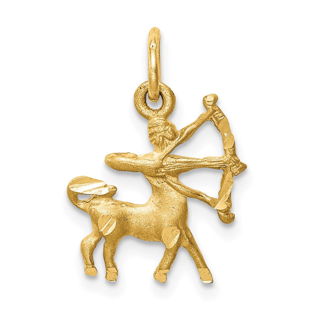 Solid;Casted;Diamond-cut;Satin;14k Yellow gold