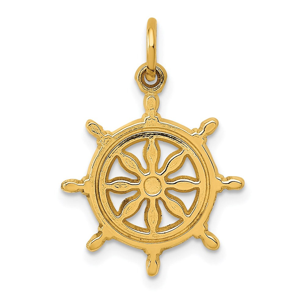 Solid;Casted;Diamond-cut;Polished;14k Yellow gold