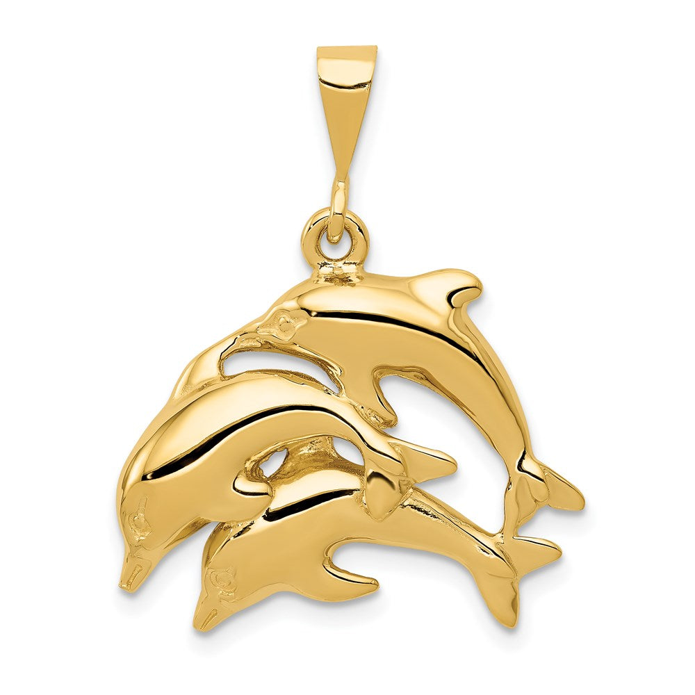 Solid;Casted;Polished;14k Yellow gold;Open back