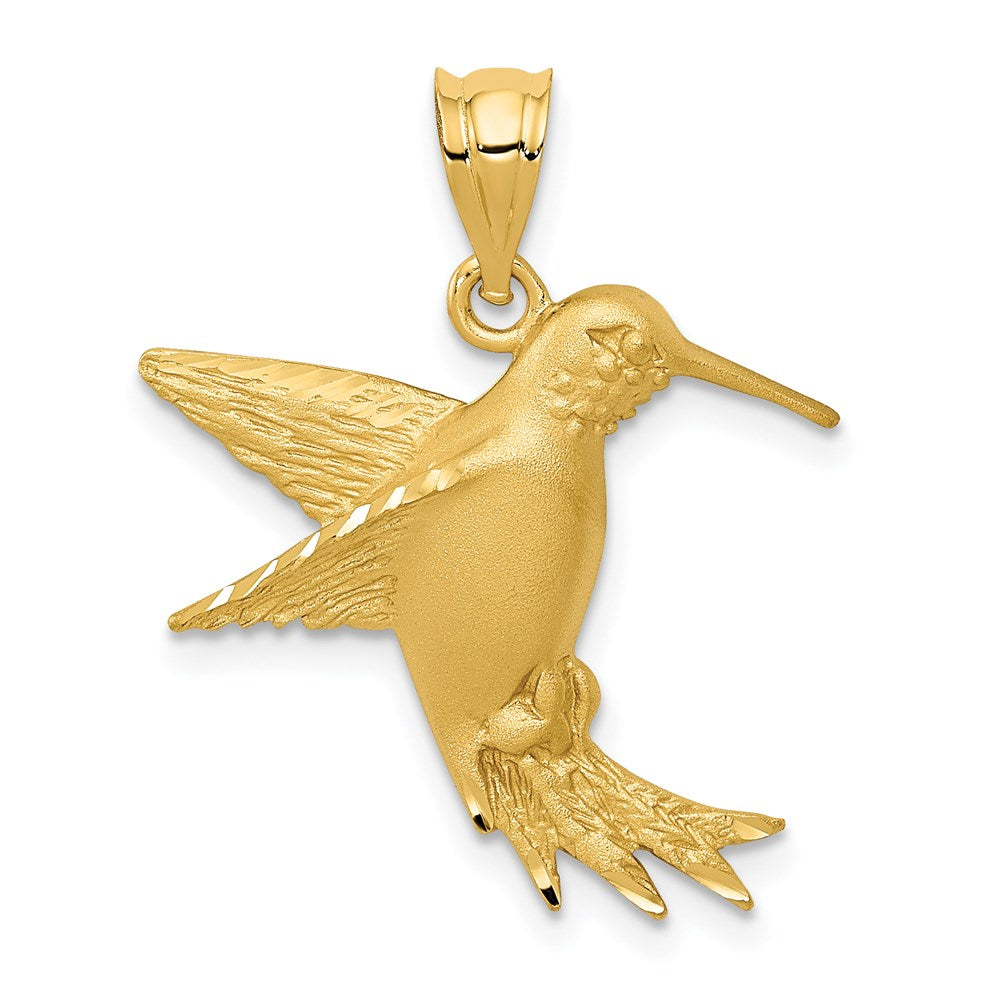 Solid;Casted;Satin;14k Yellow gold;Open back