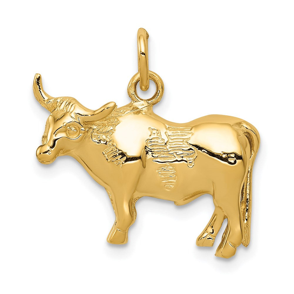 Casted;Polished;14k Yellow gold;Open back;Textured