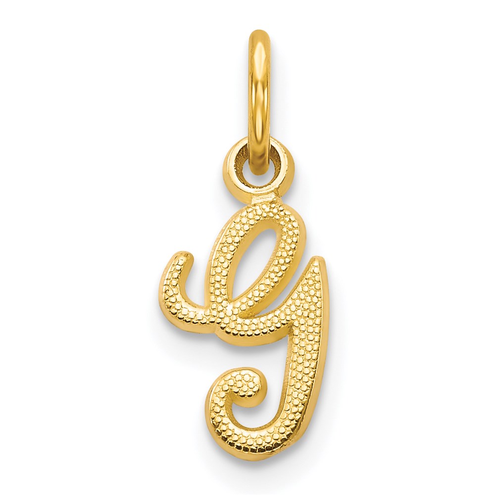 Solid;Casted;Satin;14k Yellow gold