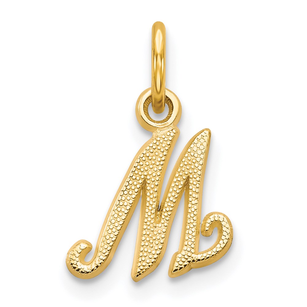 Solid;Casted;Satin;14k Yellow gold