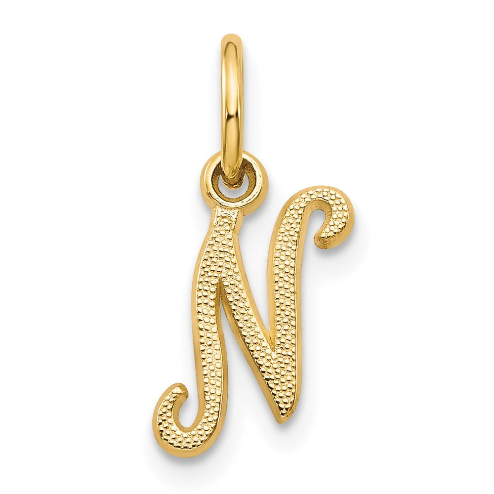 Solid;Casted;Satin;14k Yellow gold