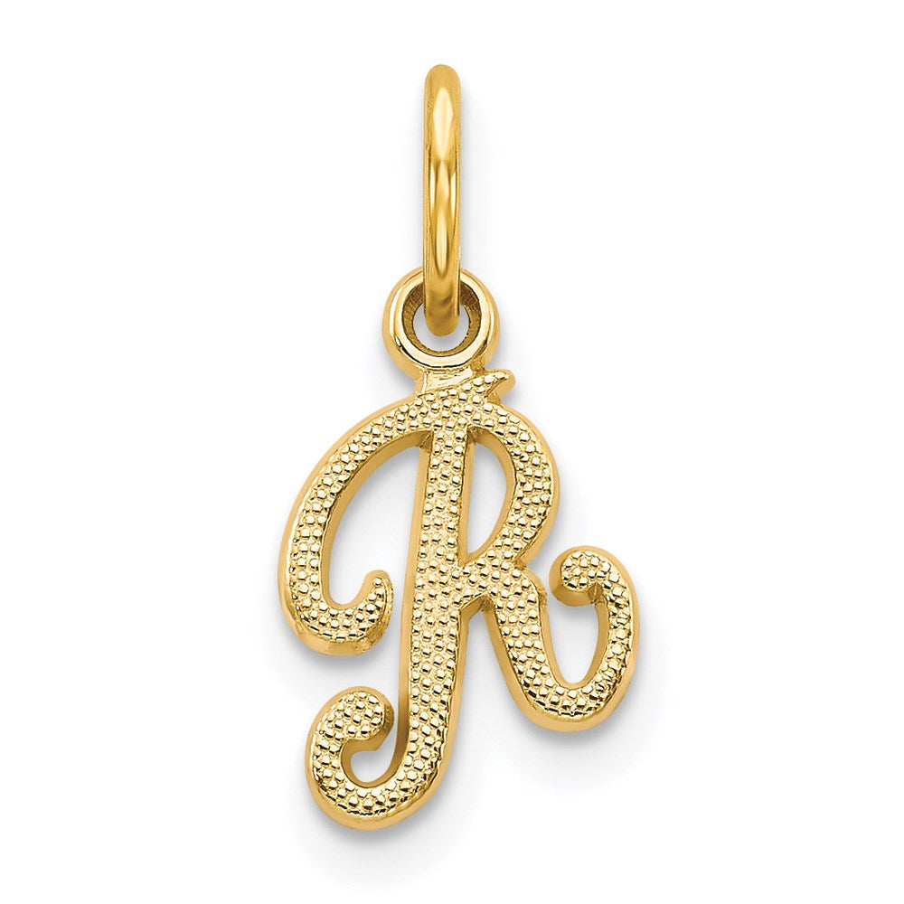 Solid;Casted;Satin;14k Yellow gold