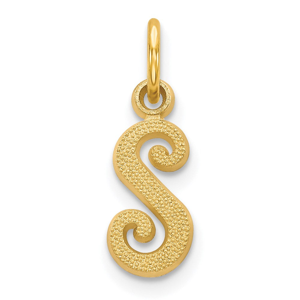 Solid;Casted;Satin;14k Yellow gold