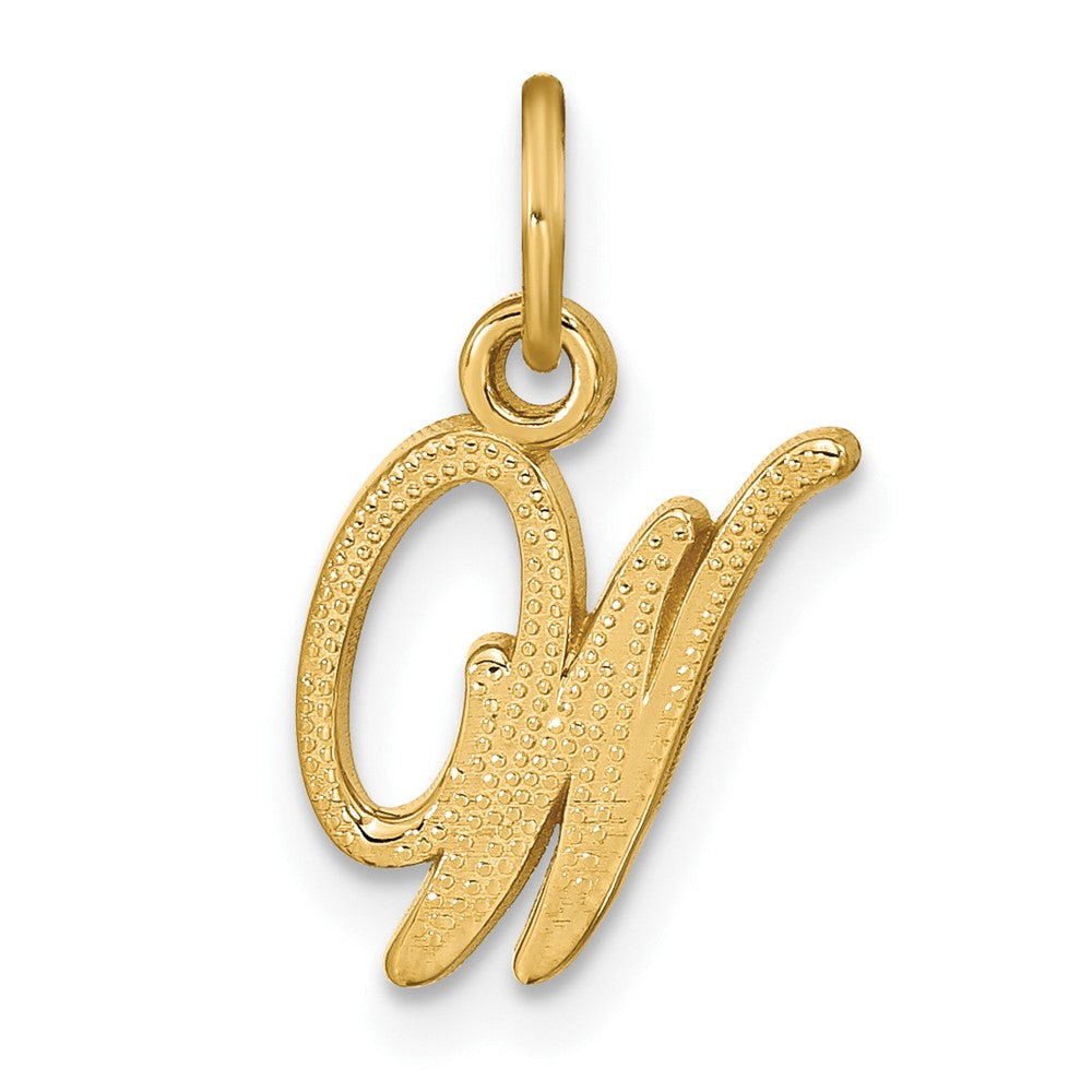 Solid;Casted;Satin;14k Yellow gold