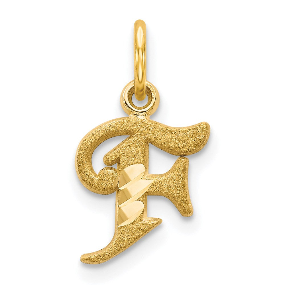 Solid;Casted;Diamond-cut;Satin;14k Yellow gold