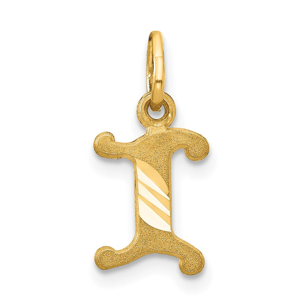 Solid;Casted;Diamond-cut;Satin;14k Yellow gold