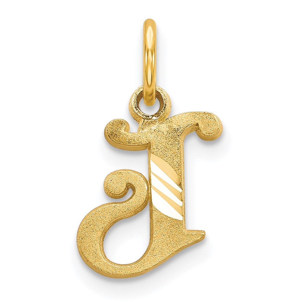Solid;Casted;Diamond-cut;Satin;14k Yellow gold