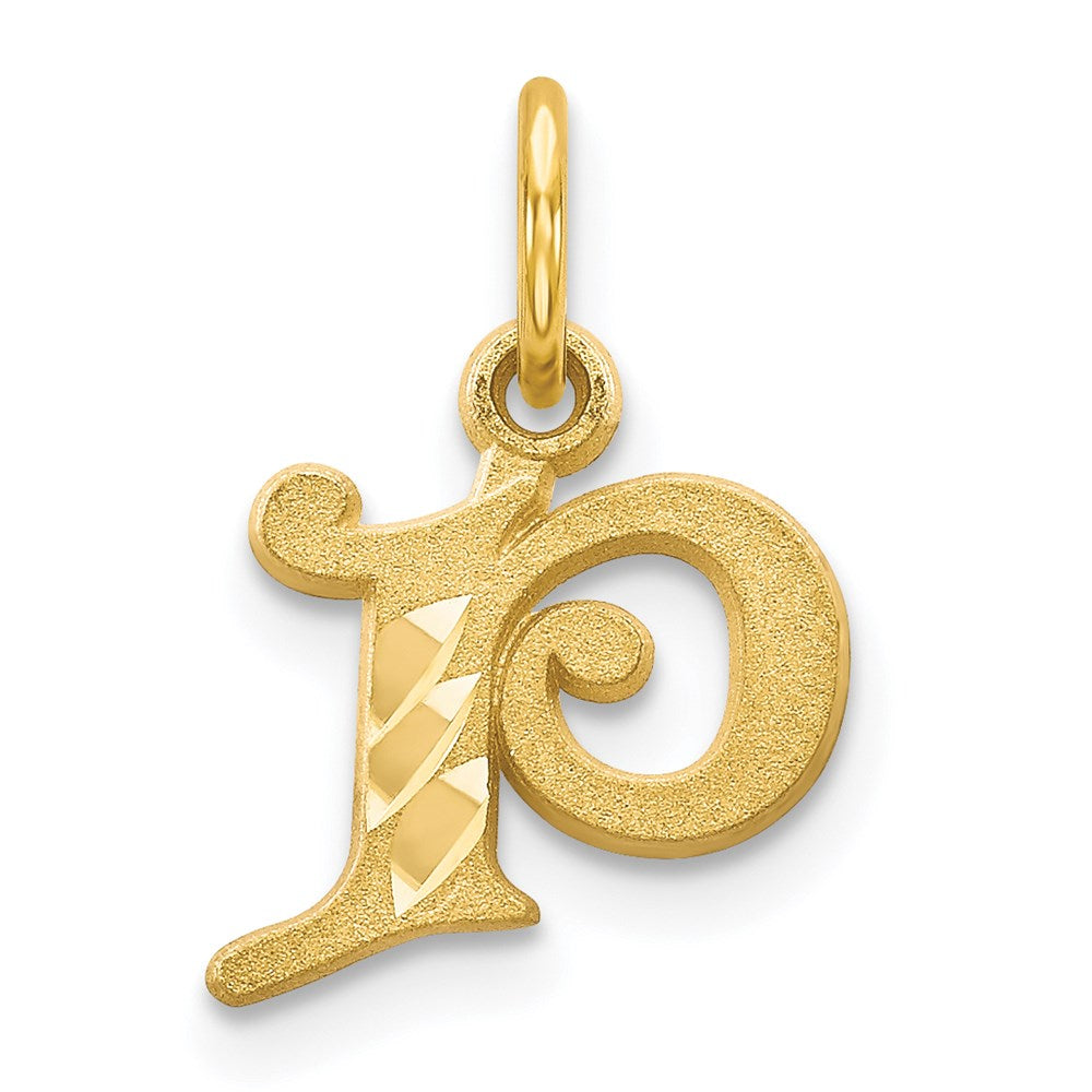 Solid;Casted;Diamond-cut;Satin;14k Yellow gold