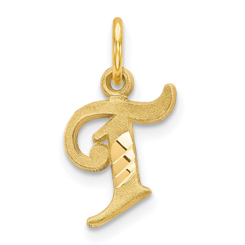Solid;Casted;Diamond-cut;Satin;14k Yellow gold