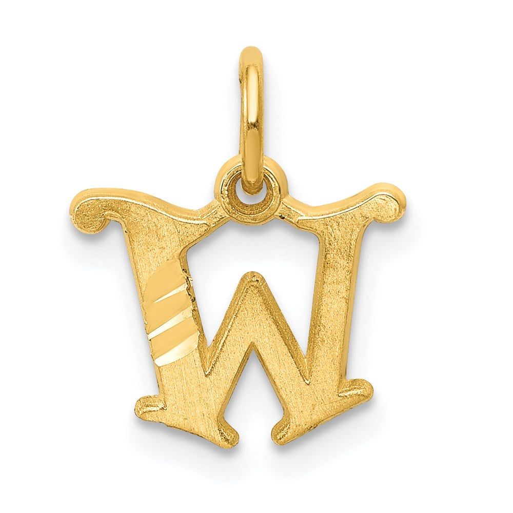 Solid;Casted;Diamond-cut;Satin;14k Yellow gold