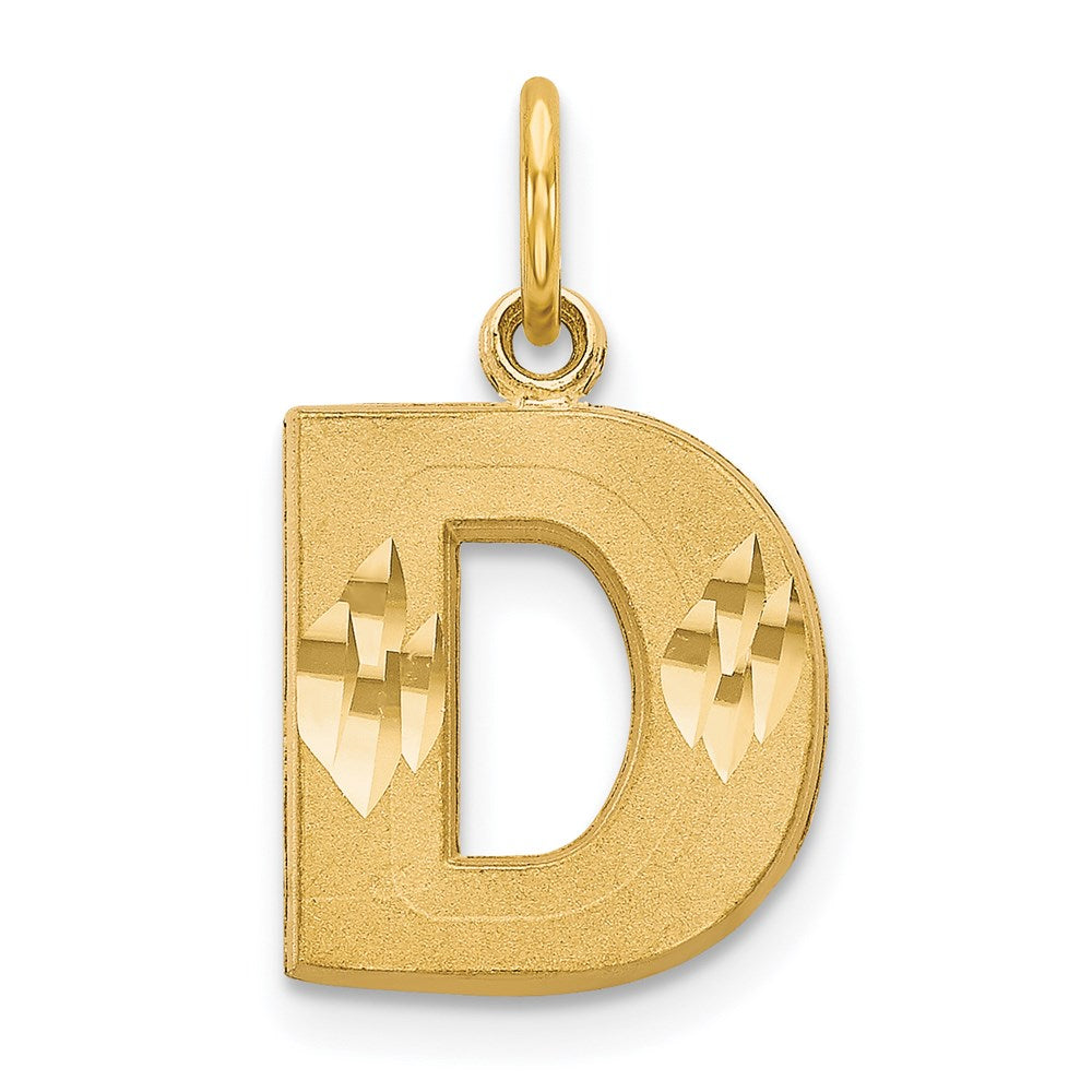 Solid;Casted;Diamond-cut;Satin;14k Yellow gold
