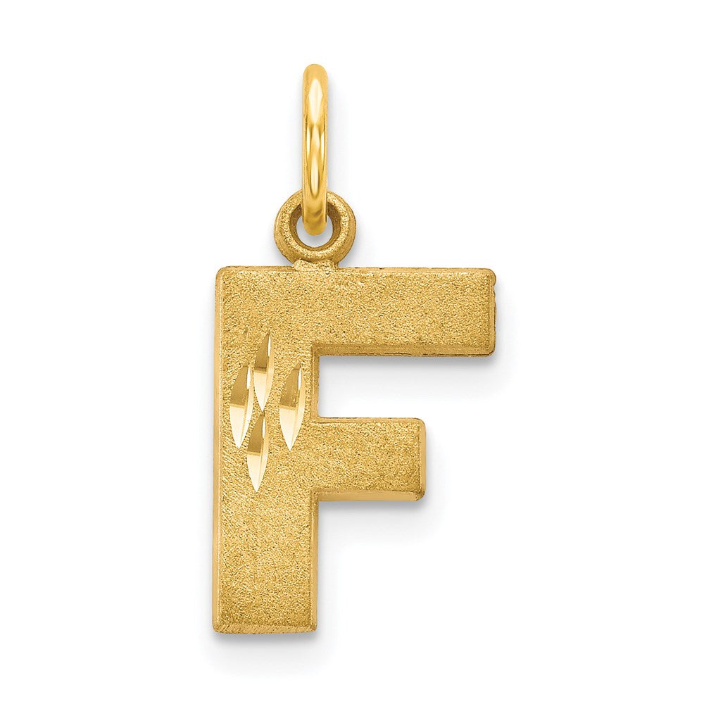 Solid;Casted;Diamond-cut;Satin;14k Yellow gold