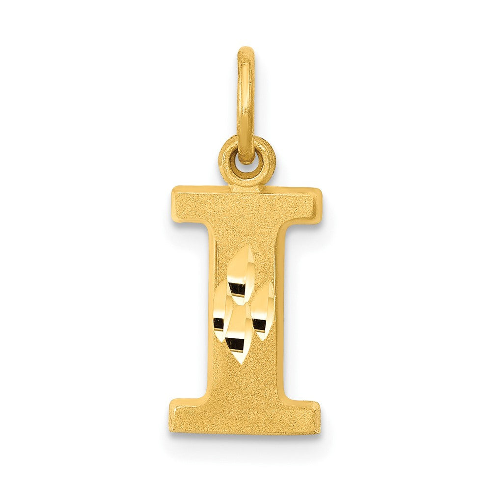 Solid;Casted;Diamond-cut;Satin;14k Yellow gold