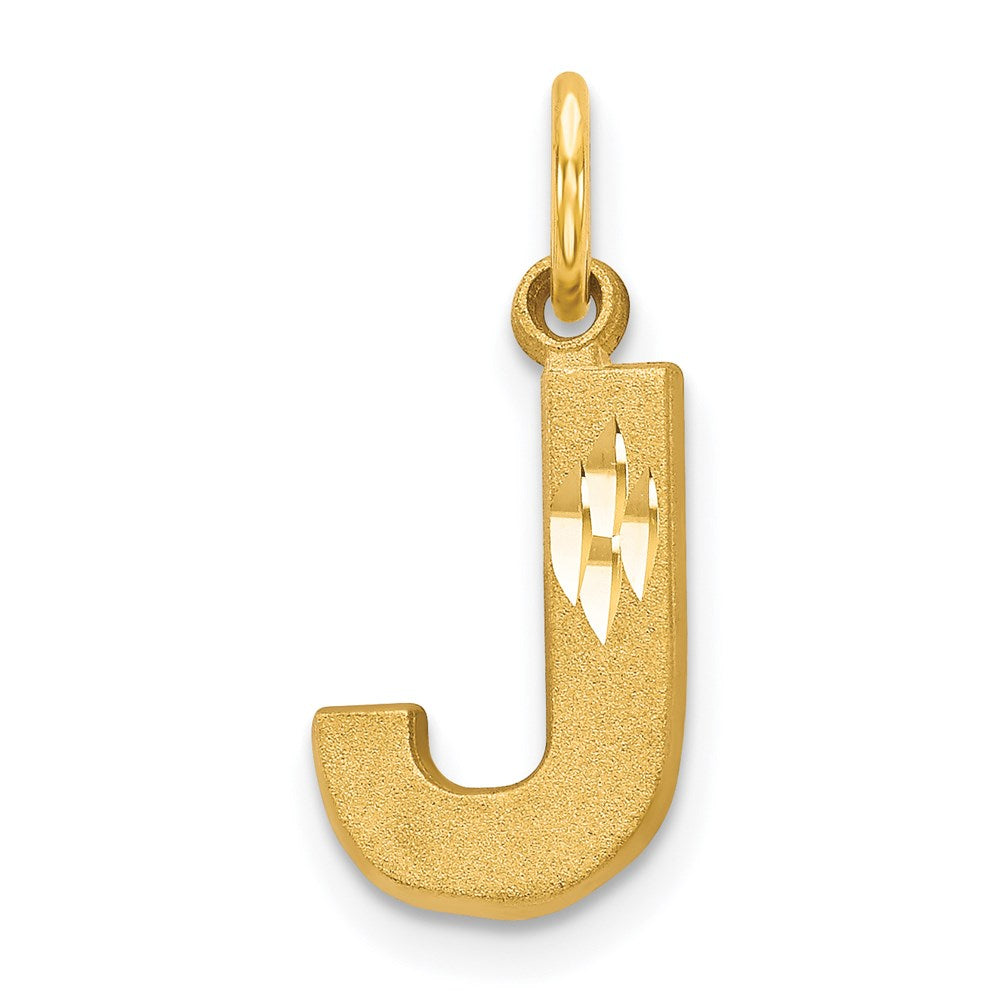 Solid;Casted;Diamond-cut;Satin;14k Yellow gold