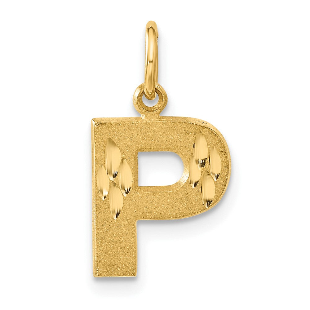 Solid;Casted;Diamond-cut;Satin;14k Yellow gold