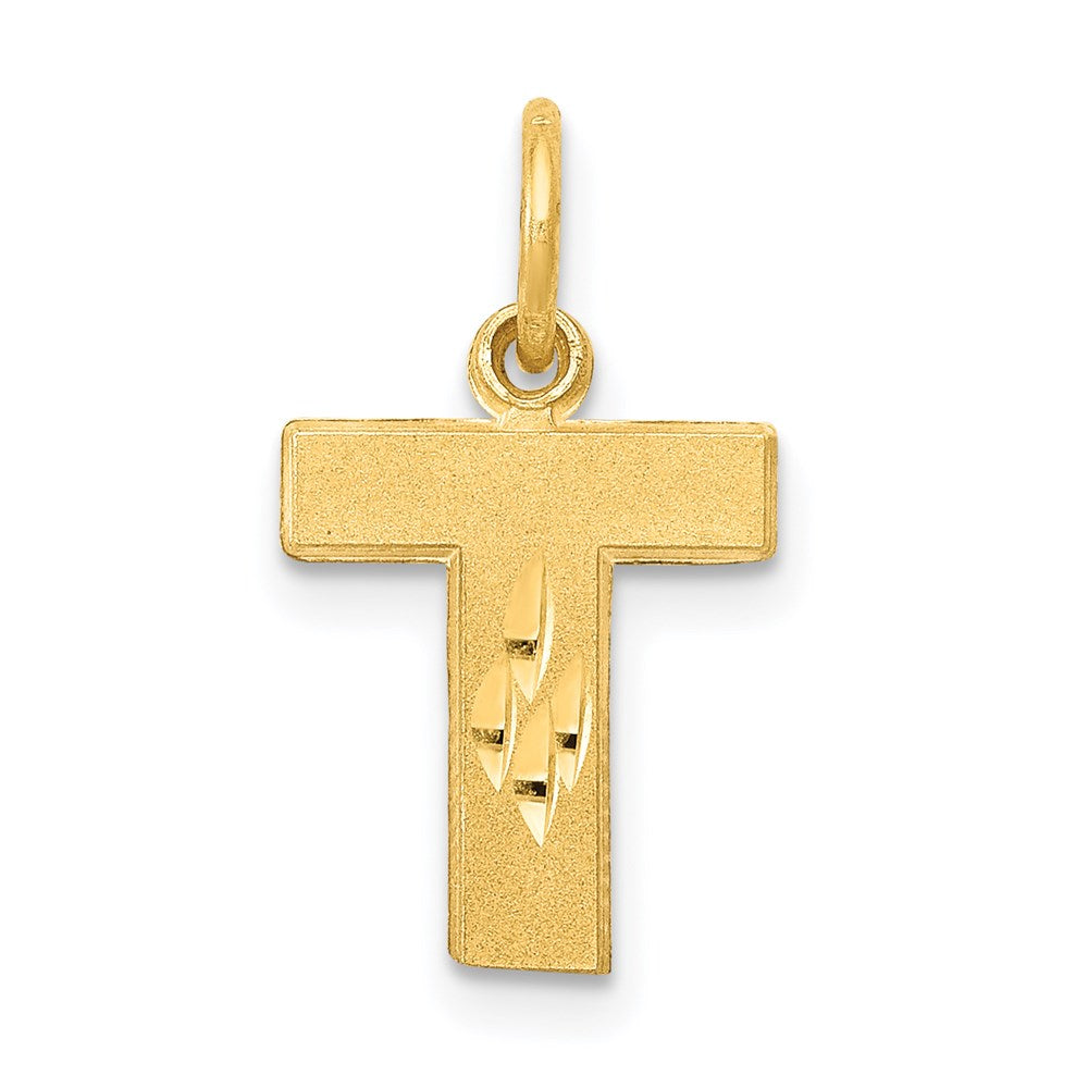 Solid;Casted;Diamond-cut;Satin;14k Yellow gold