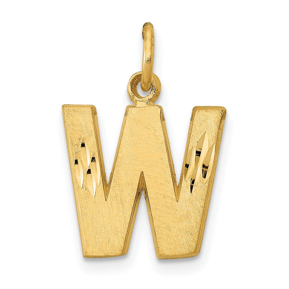 Solid;Casted;Diamond-cut;Satin;14k Yellow gold