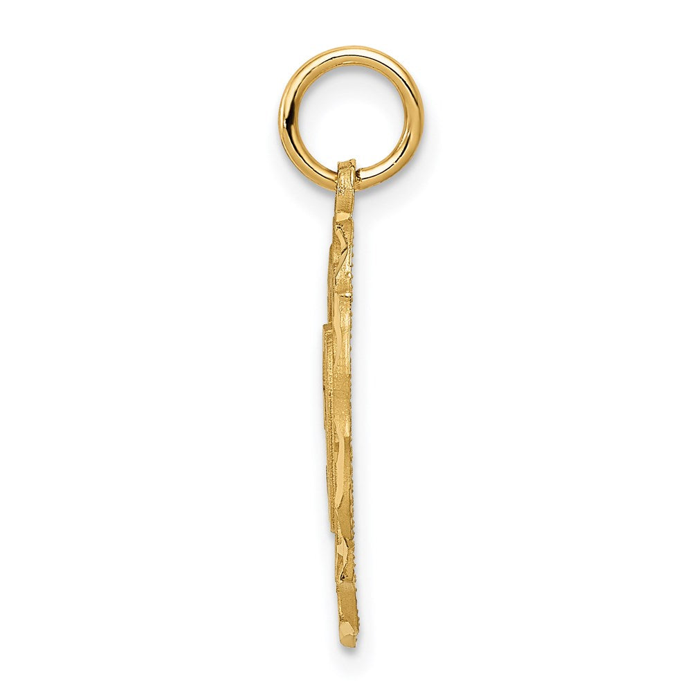 14k 50 in Oval Pendant