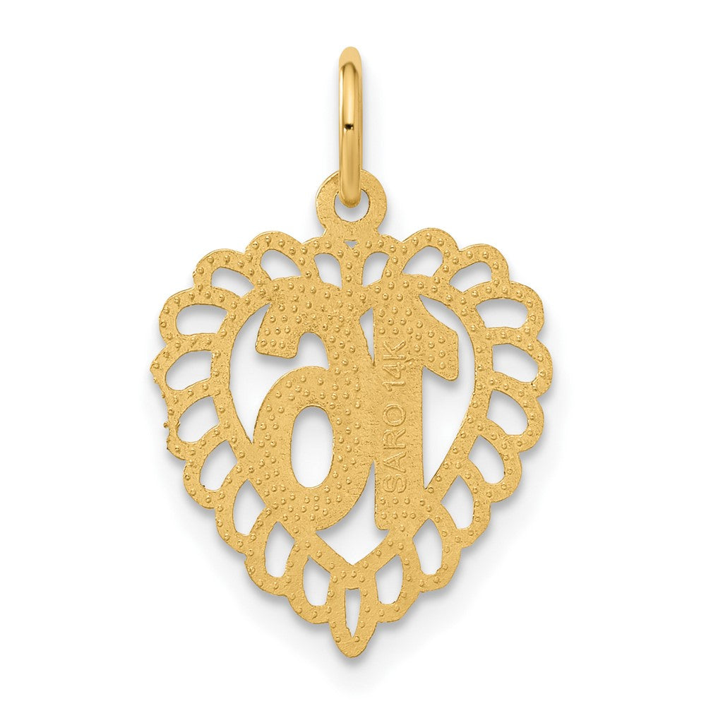 14k 16 in Heart Charm
