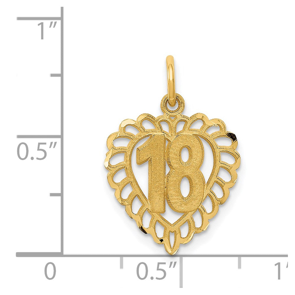 14k 18 in Heart Charm
