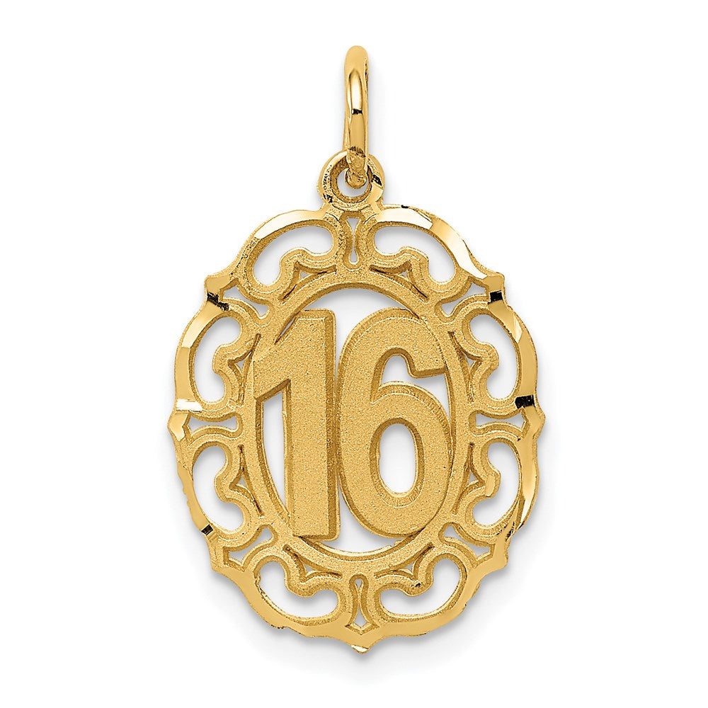 Casted;14k Yellow gold;Jump Ring;Diamond Cut;Sandblast finish