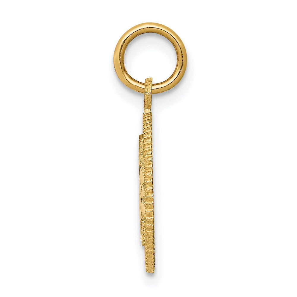 14k 21 in Circle Pendant