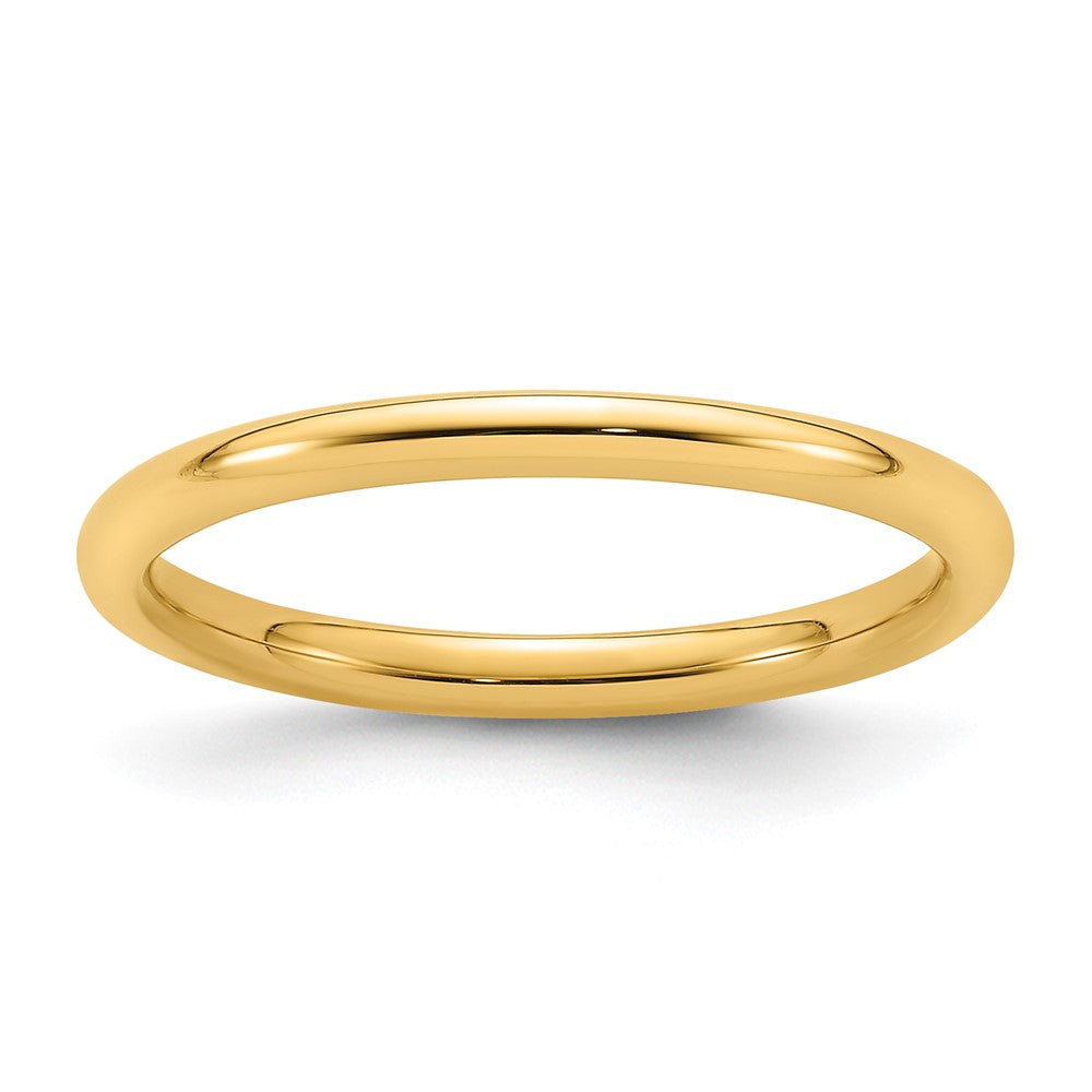 Solid;Polished;14k Yellow gold;Engravable;Comfort fit;Machined