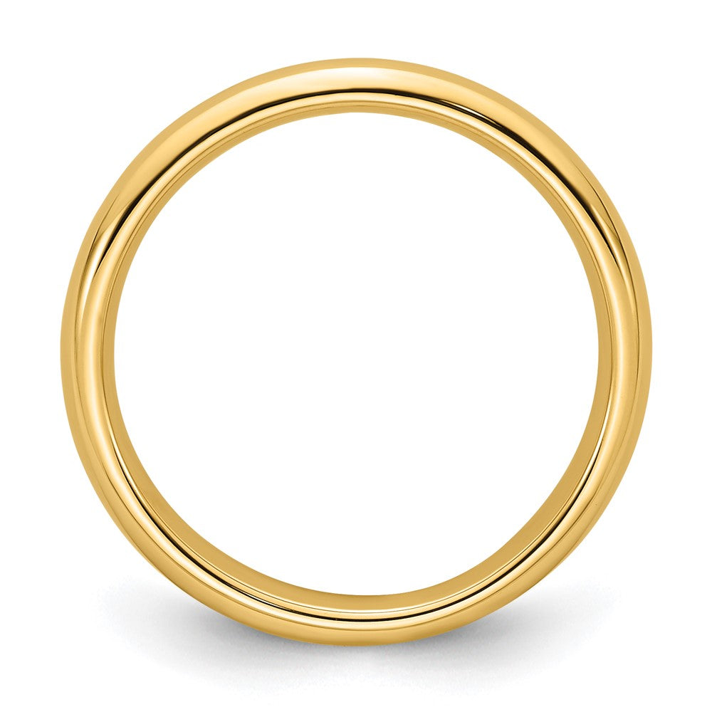 10k Yellow Gold 3mm Standard Weight Comfort Fit Wedding Band Size 12.5
